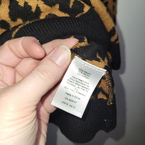 Talbots Leopard Cheetah Print Sweater XL - Picture 3 of 8